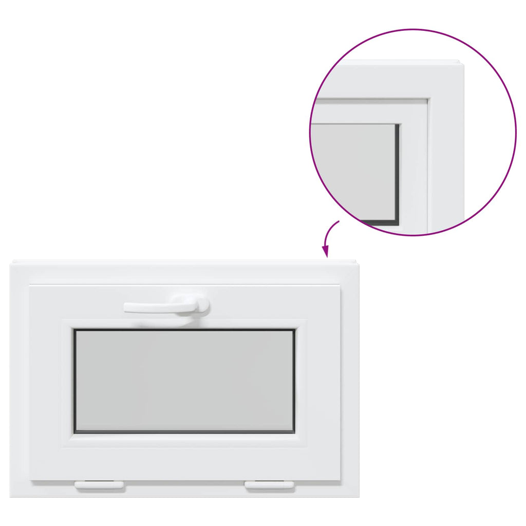 Finestra per Soffitta RISOR 60 x 40 cm PVC e Vetro Bianco