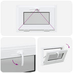 Finestra per Soffitta RISOR 60 x 40 cm PVC e Vetro Bianco