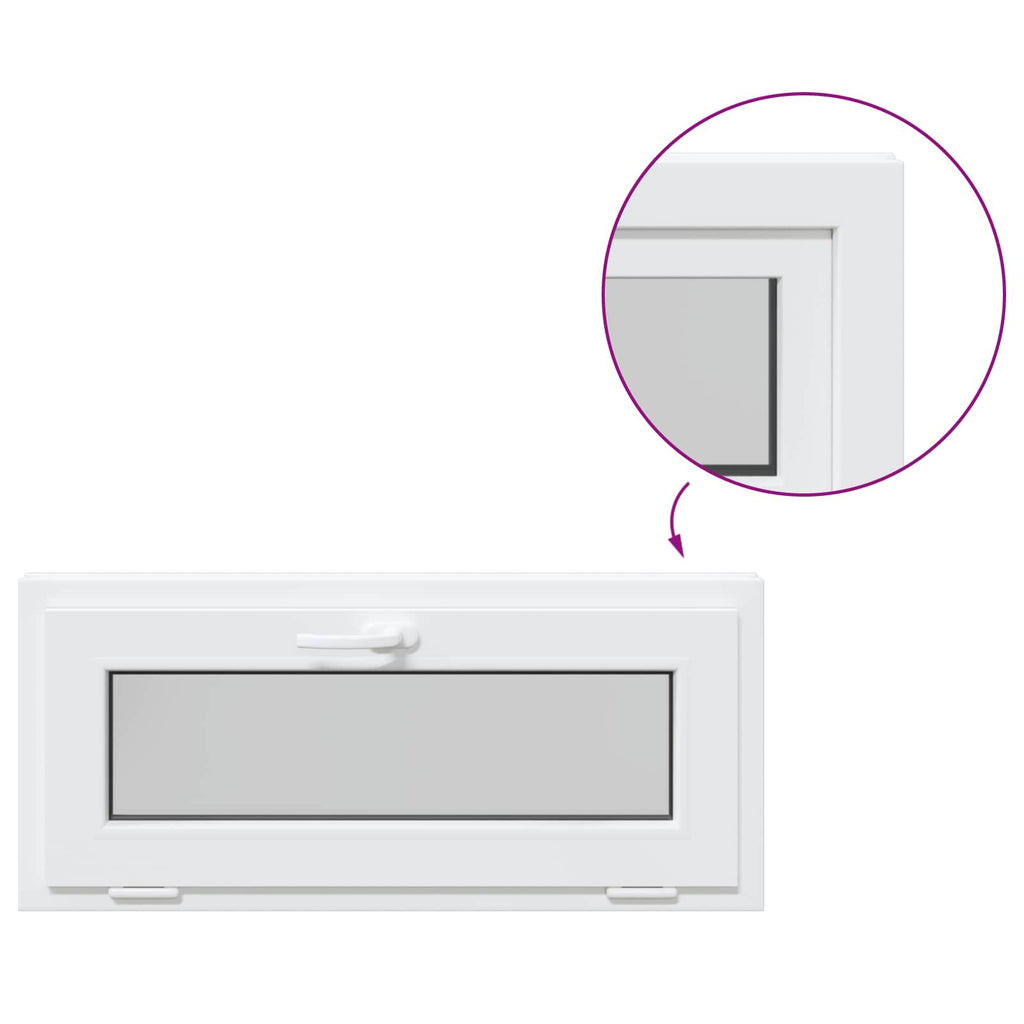 Finestra per Soffitta RISOR 90 x 40 cm PVC e Vetro Bianco