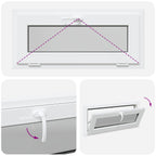 Finestra per Soffitta RISOR 90 x 40 cm PVC e Vetro Bianco