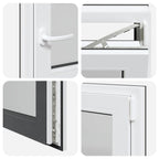 Finestra per Soffitta RISOR 50 x 50 cm PVC e Vetro Antracite