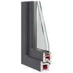 Finestra per Soffitta RISOR 50 x 50 cm PVC e Vetro Antracite