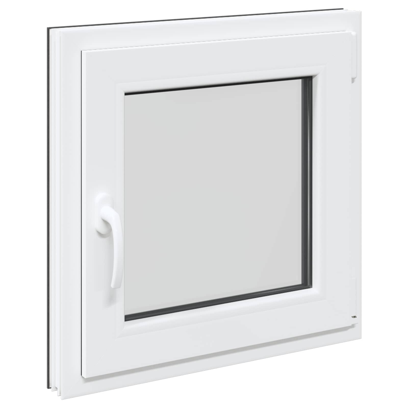 Finestra per Soffitta RISOR 50 x 50 cm PVC e Vetro Antracite