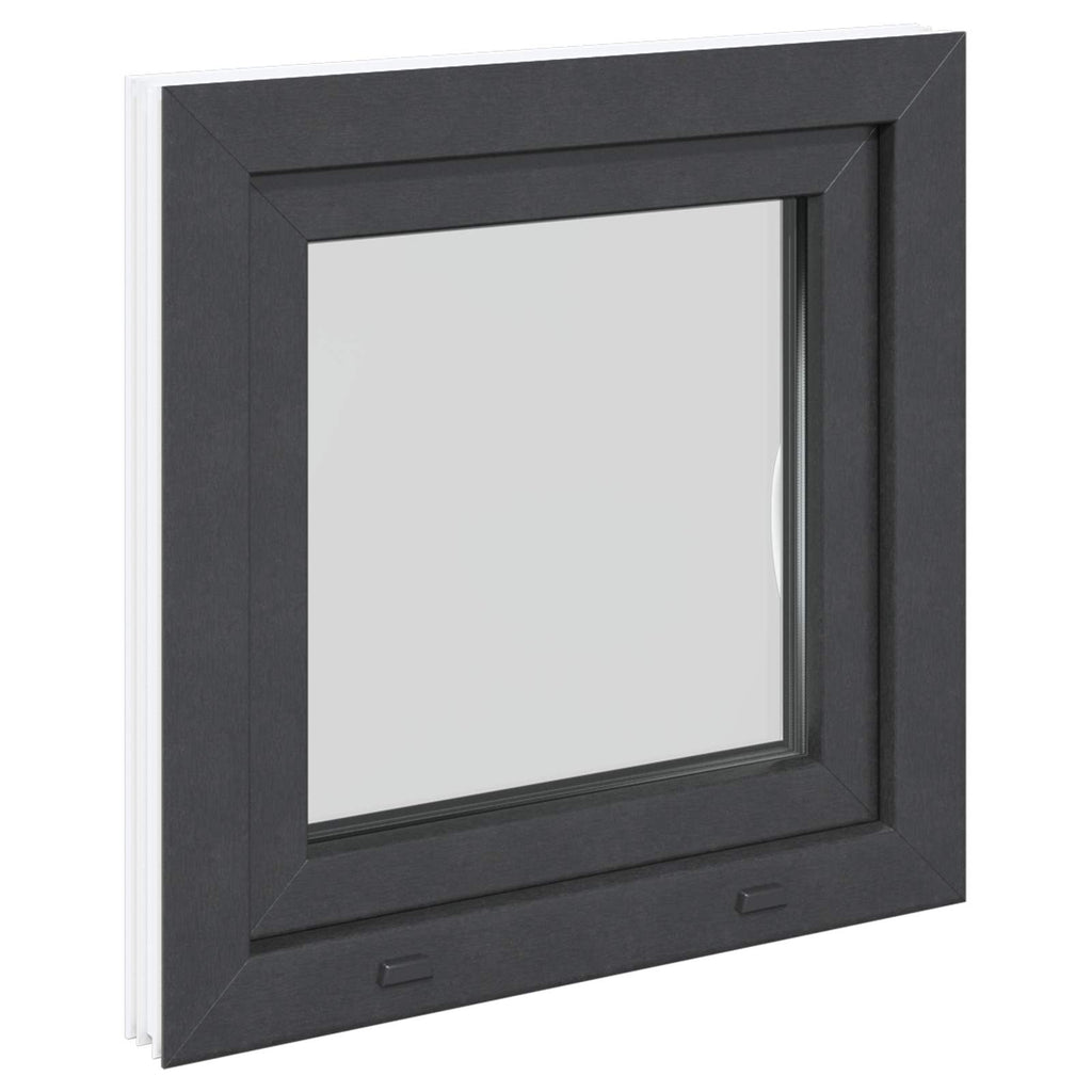 Finestra per Soffitta RISOR 50 x 50 cm PVC e Vetro Antracite