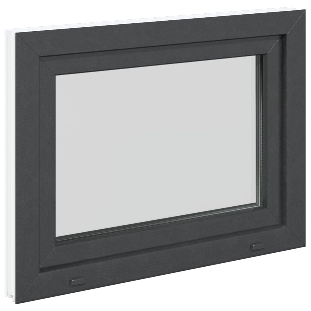 Finestra per Soffitta RISOR 80 x 50 cm PVC e Vetro Antracite