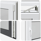 Finestra per Soffitta RISOR 80 x 50 cm PVC e Vetro Antracite