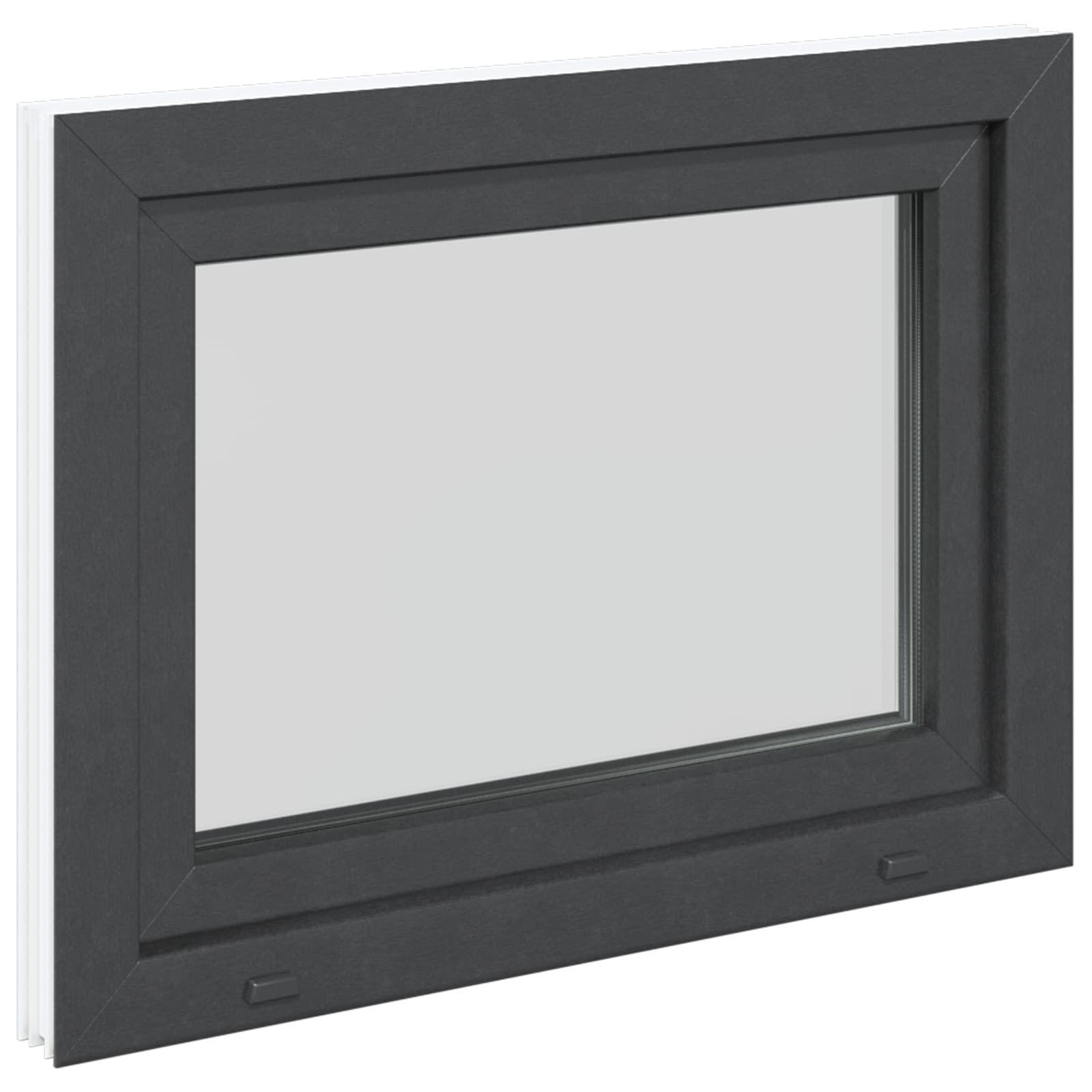 Finestra per Soffitta RISOR 80 x 60 cm PVC e Vetro Antracite
