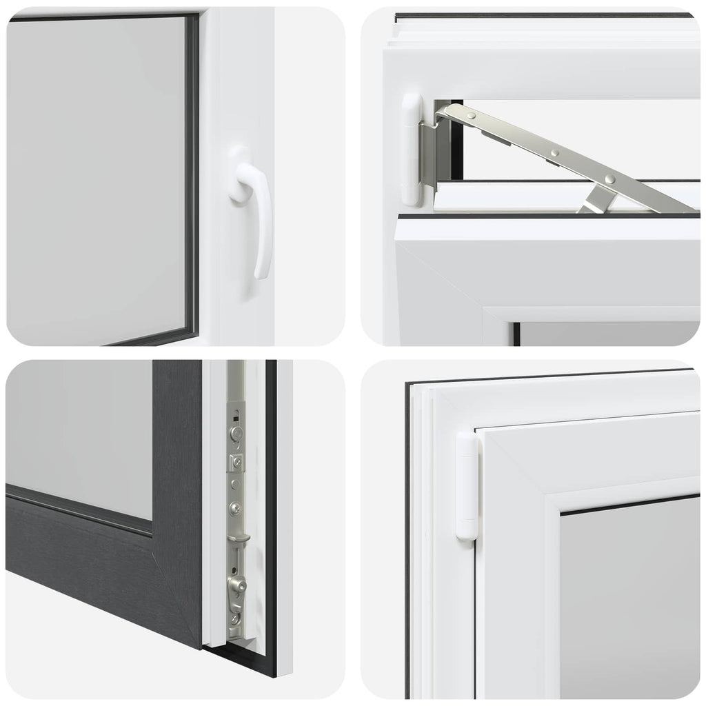 Finestra per Soffitta RISOR 90 x 50 cm PVC e Vetro Antracite