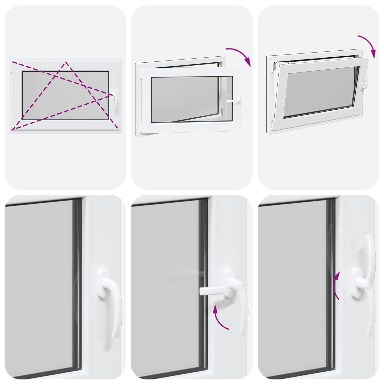 Finestra per Soffitta RISOR 90 x 50 cm PVC e Vetro Antracite