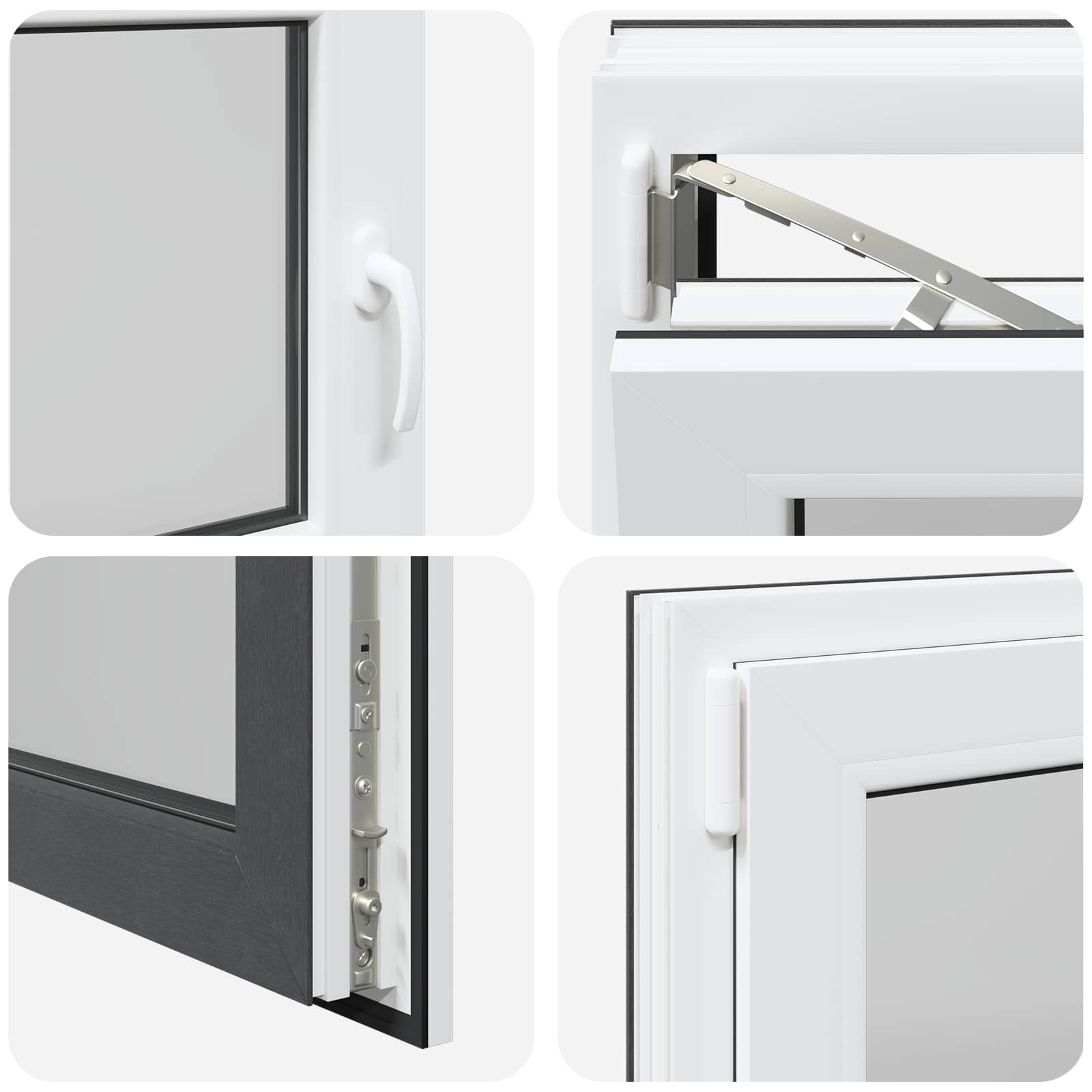 Finestra per Soffitta RISOR 90 x 60 cm PVC Antracite