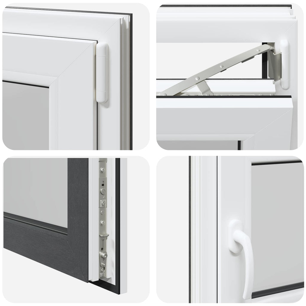 Finestra per Soffitta RISOR 100 x 50 cm PVC e Vetro Antracite