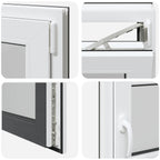 Finestra per Soffitta RISOR 100 x 50 cm PVC e Vetro Antracite