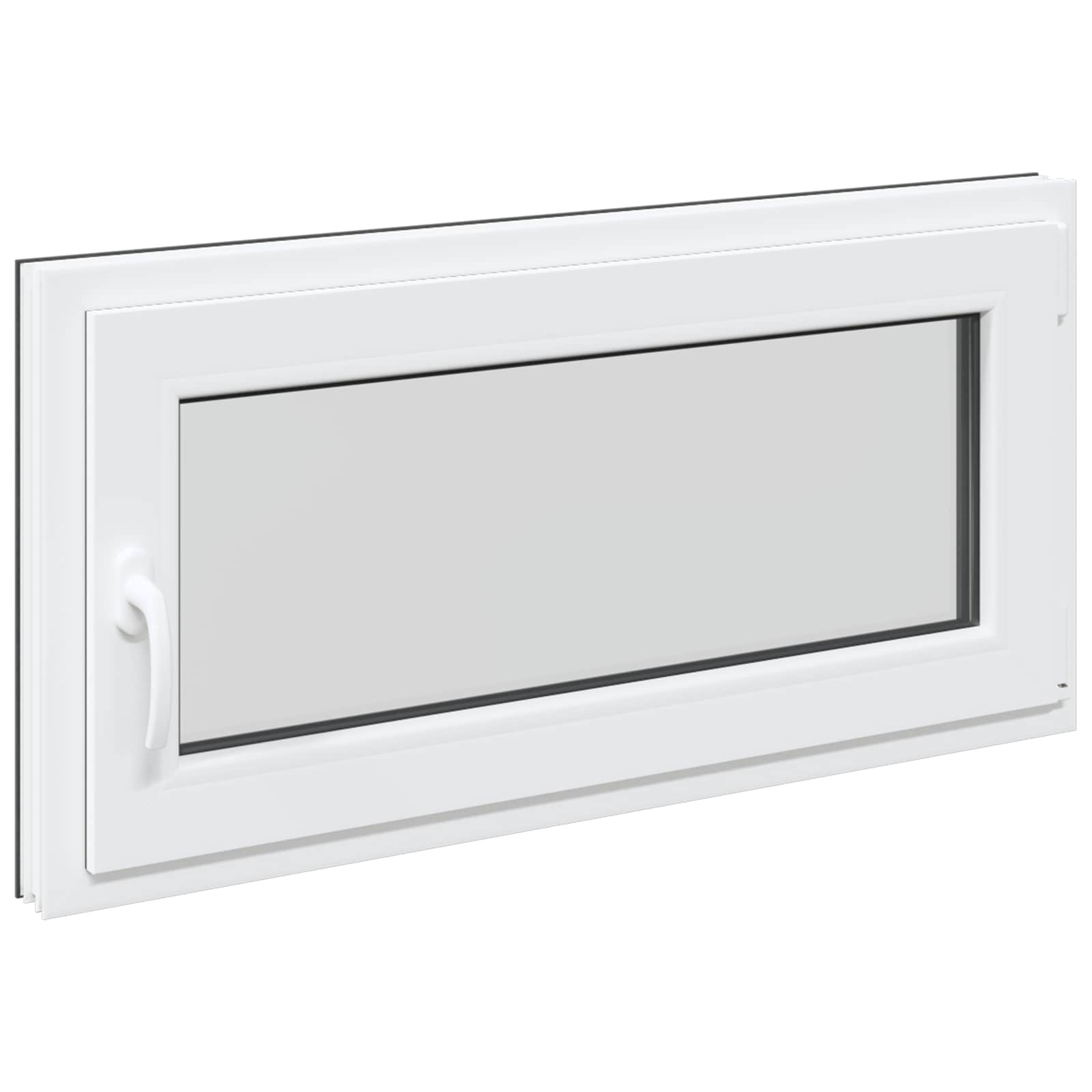 Finestra per Soffitta RISOR 100 x 50 cm PVC e Vetro Antracite
