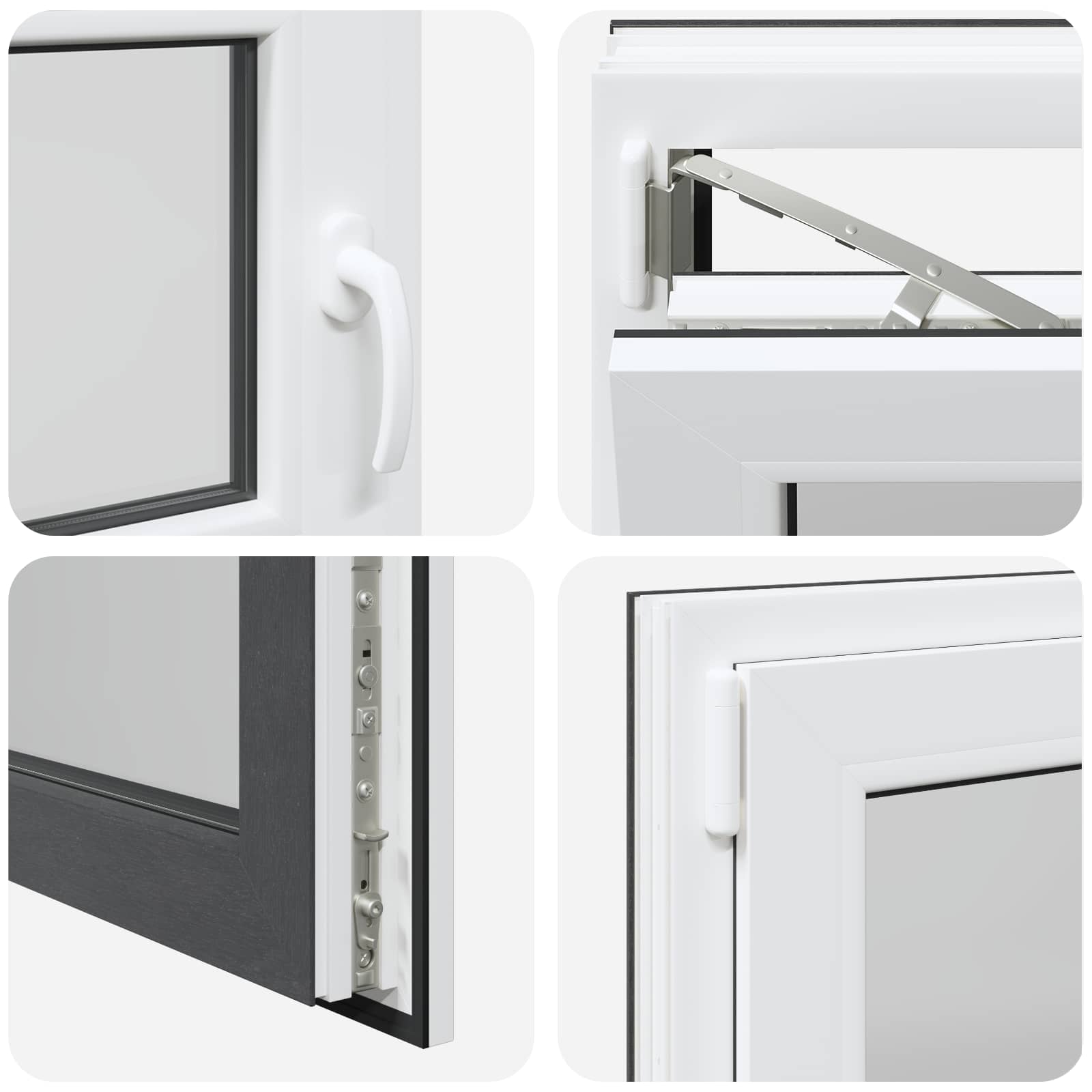Finestra per Soffitta RISOR 100 x 50 cm PVC Antracite
