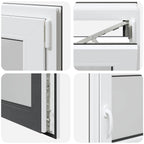 Finestra per Soffitta RISOR 100 x 60 cm PVC e Vetro Antracite