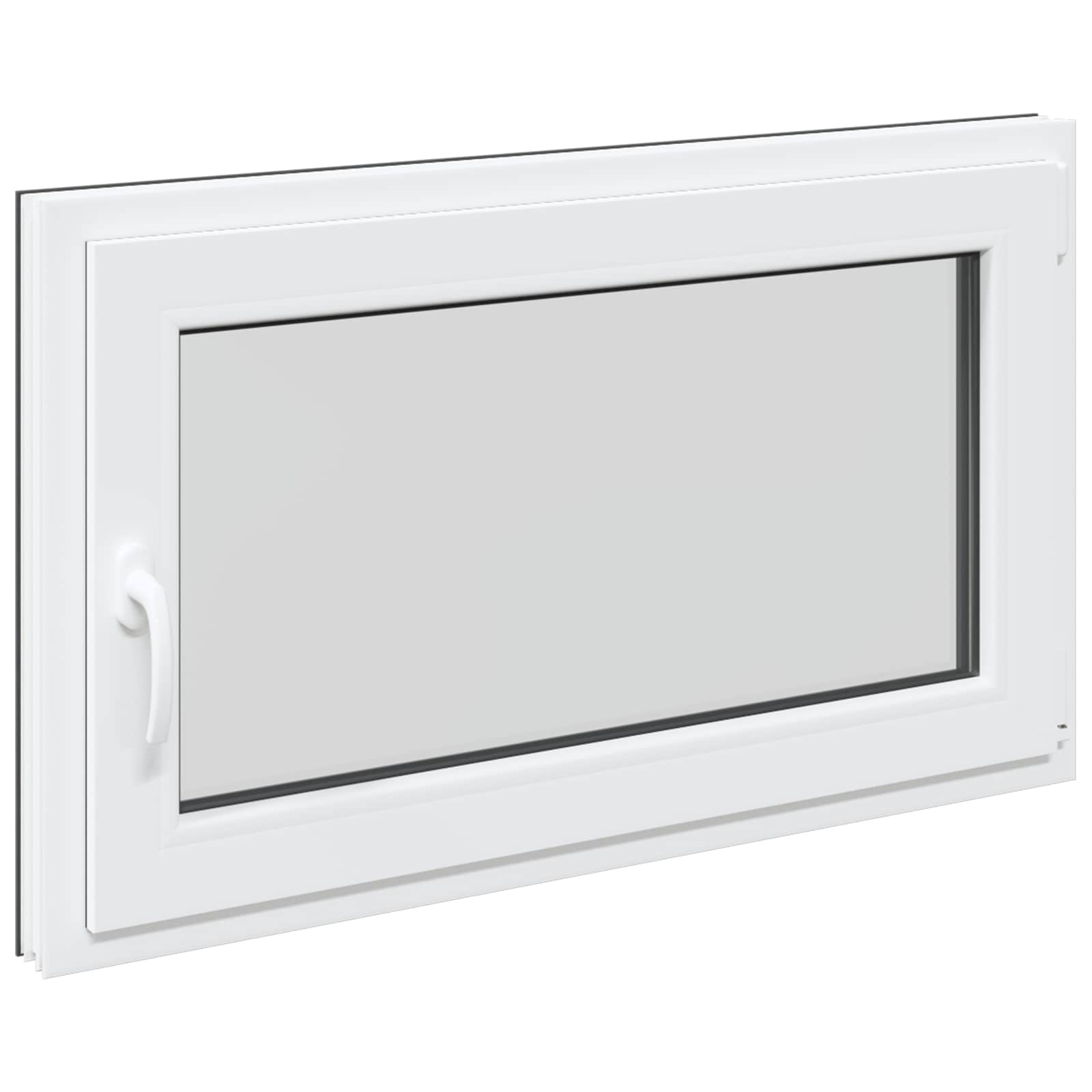Finestra per Soffitta RISOR 100 x 60 cm PVC e Vetro Antracite