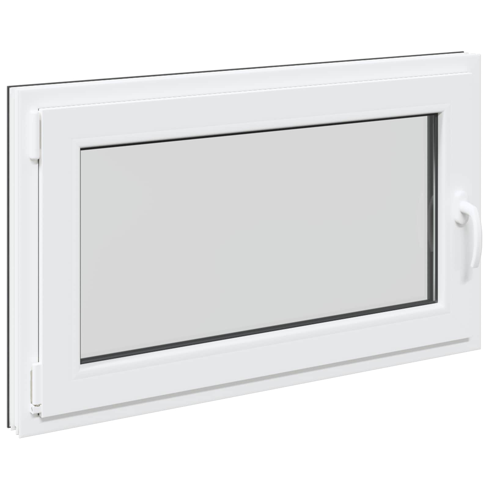 Finestra per Soffitta RISOR 100 x 60 cm PVC e Vetro Antracite