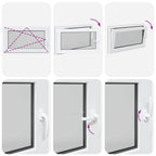 Finestra per Soffitta RISOR 100 x 70 cm PVC e Vetro Antracite