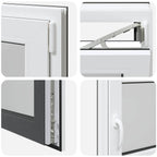 Finestra per Soffitta RISOR 110 x 50 cm PVC e Vetro Antracite