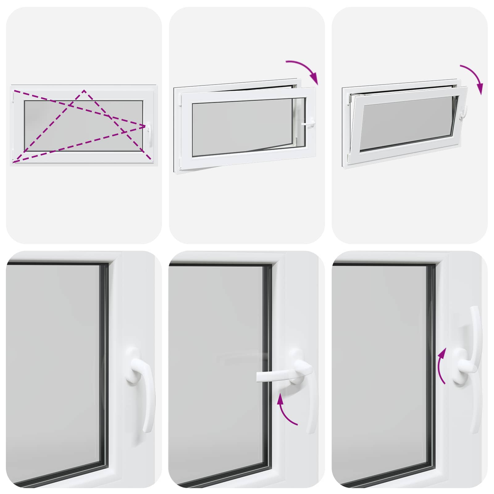 Finestra per Soffitta RISOR 110 x 50 cm PVC Antracite