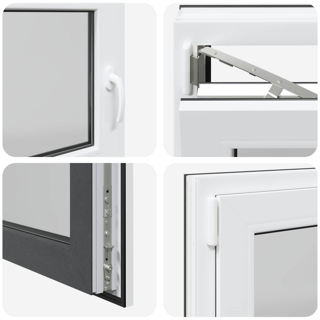 Finestra per Soffitta RISOR 120 x 60 cm PVC e Vetro Antracite