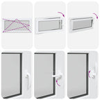 Finestra per Soffitta RISOR 120 x 60 cm PVC e Vetro Antracite