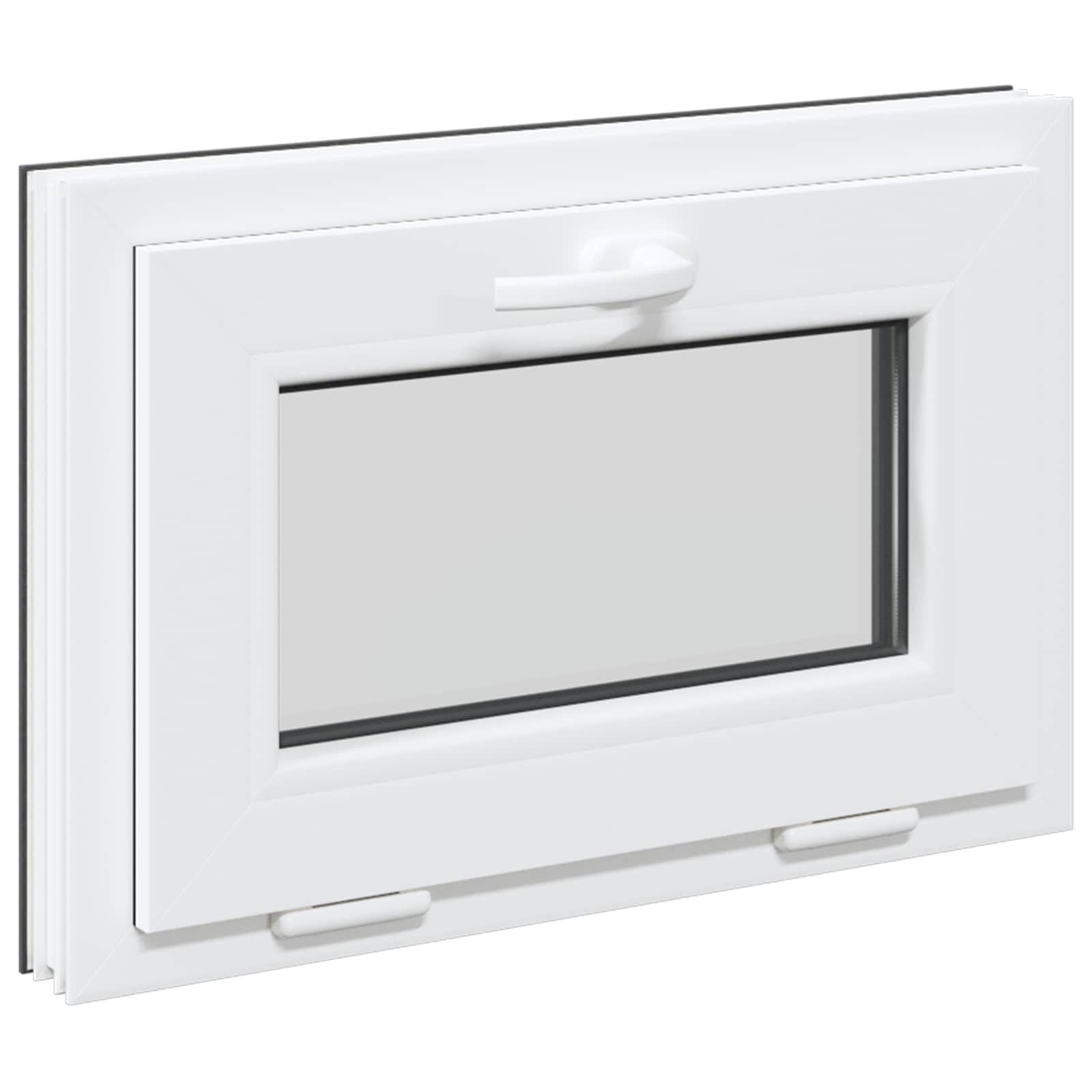 Finestra per Soffitta RISOR 60 x 40 cm PVC e Vetro Antracite