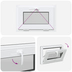 Finestra per Soffitta RISOR 60 x 40 cm PVC e Vetro Antracite