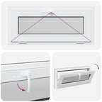 Finestra per Soffitta RISOR 90 x 40 cm PVC e Vetro Antracite