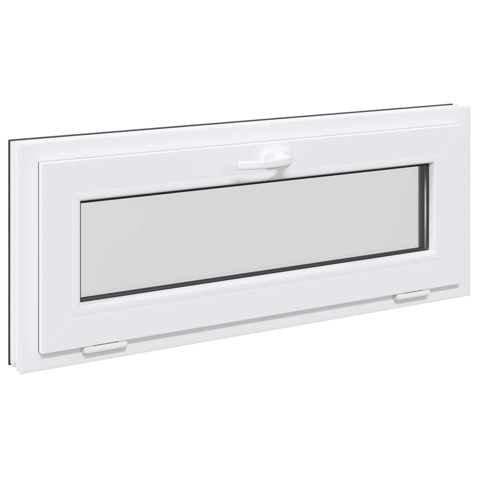 Finestra per Soffitta RISOR 100 x 40 cm PVC e Vetro Antracite