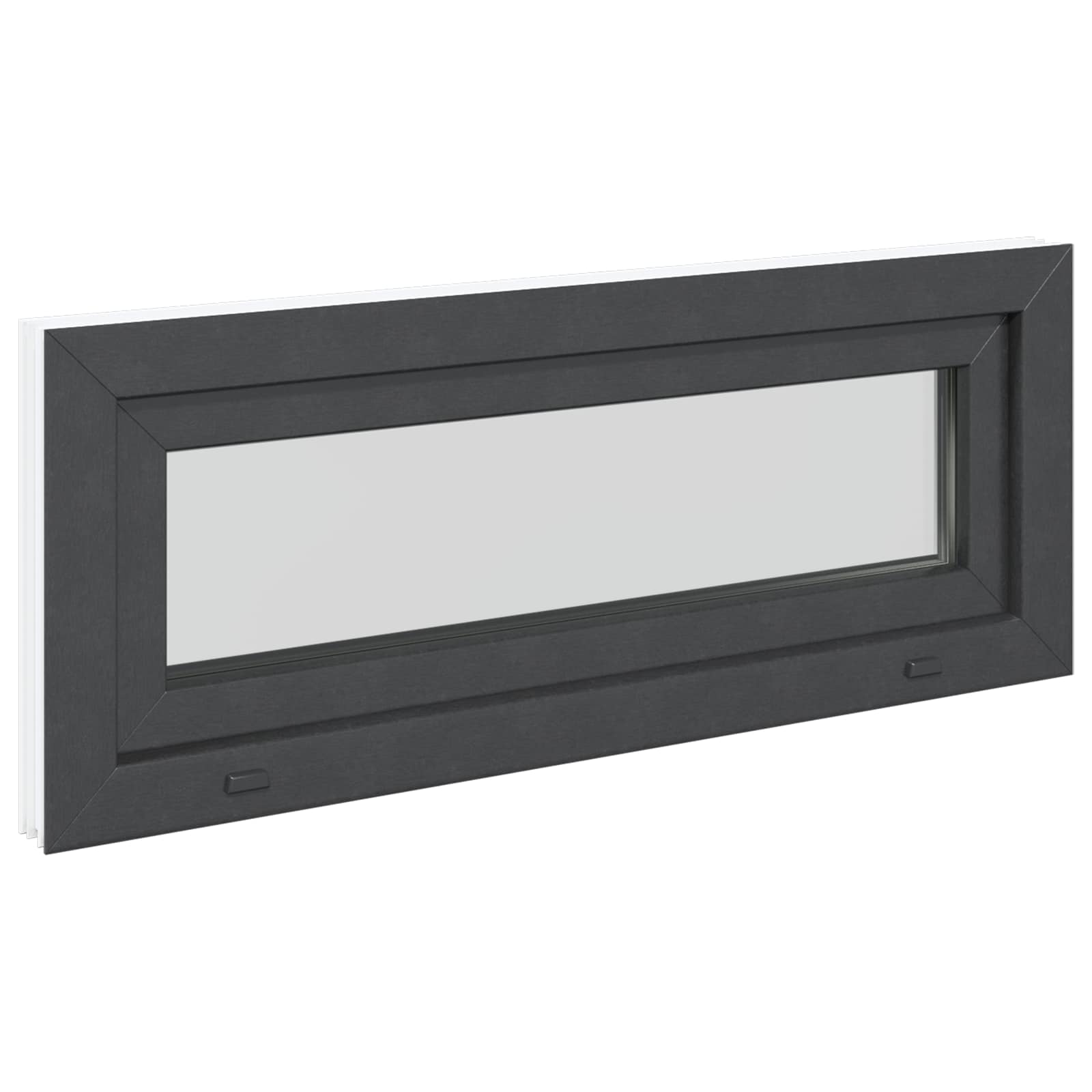 Finestra per Soffitta RISOR 100 x 40 cm PVC e Vetro Antracite