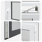 Finestra per Soffitta RISOR 50 x 50 cm PVC e Vetro Antracite