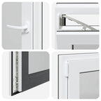 Finestra per Soffitta RISOR 50 x 50 cm PVC e Vetro Antracite