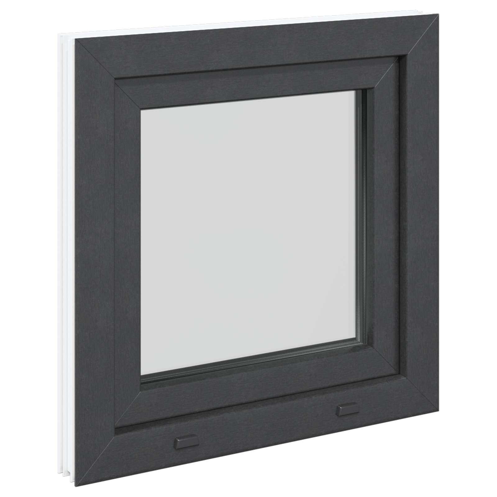 Finestra per Soffitta RISOR 50 x 50 cm PVC e Vetro Antracite