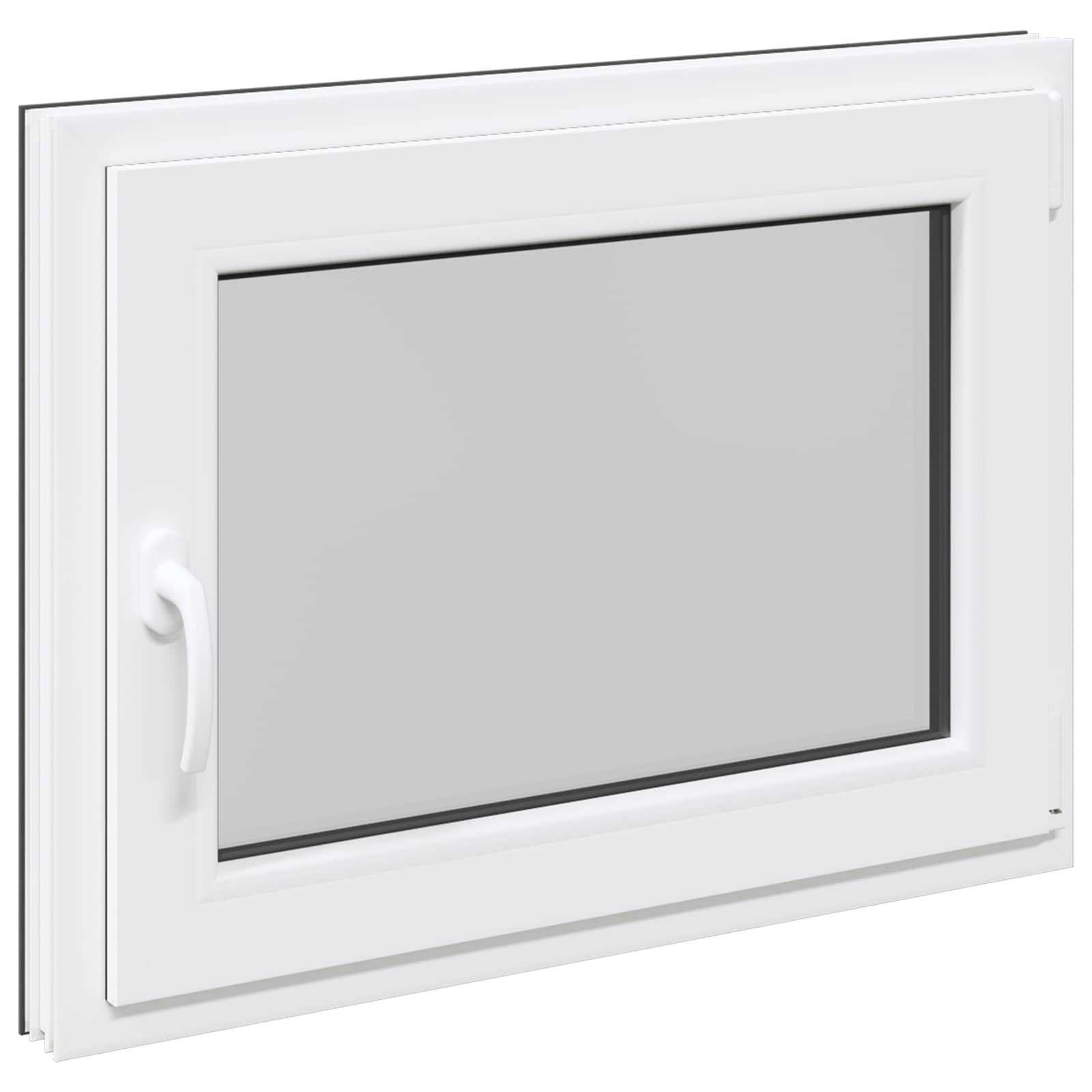 Finestra per Soffitta RISOR 80 x 50 cm PVC e Vetro Antracite
