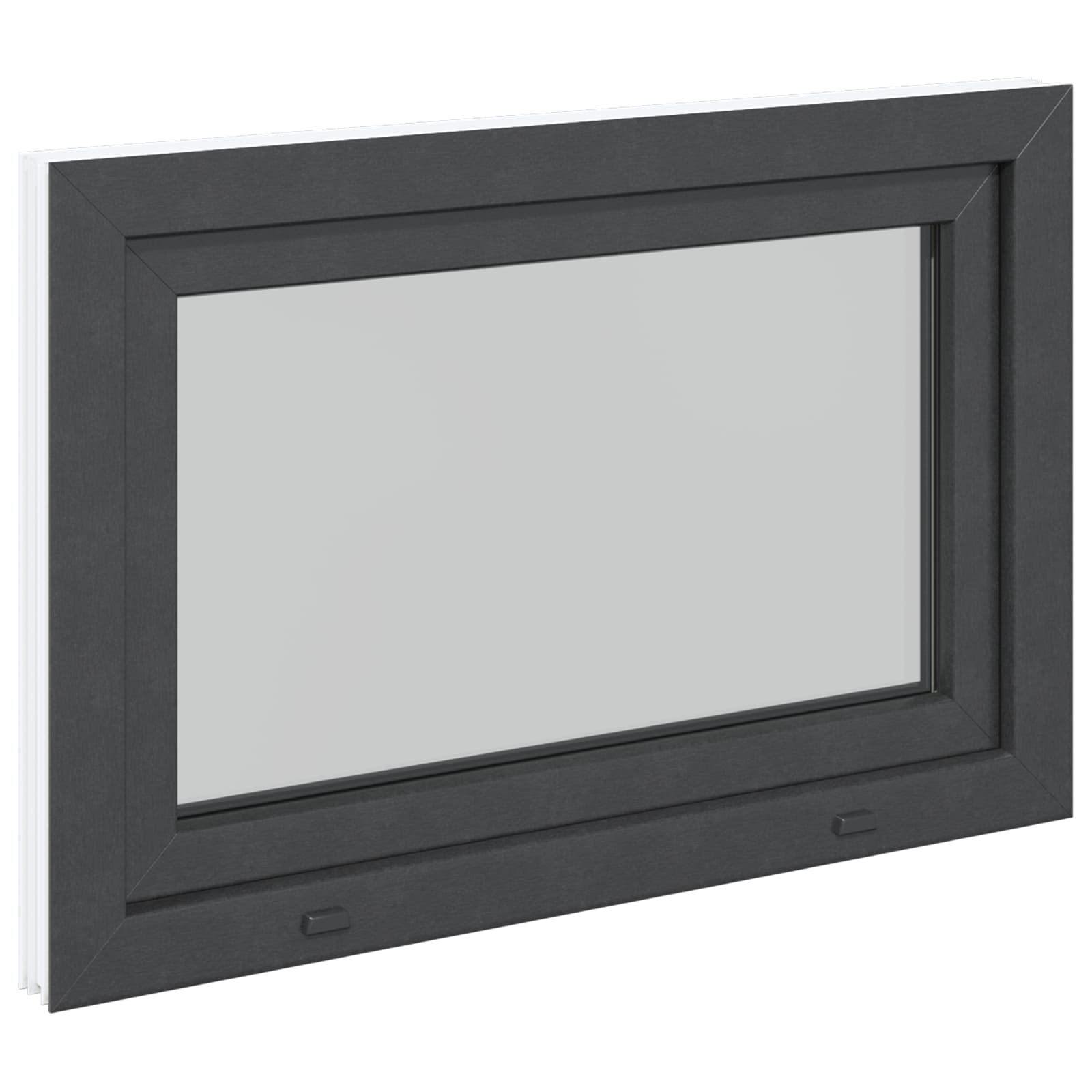 Finestra per Soffitta RISOR 80 x 70 cm PVC e Vetro Antracite