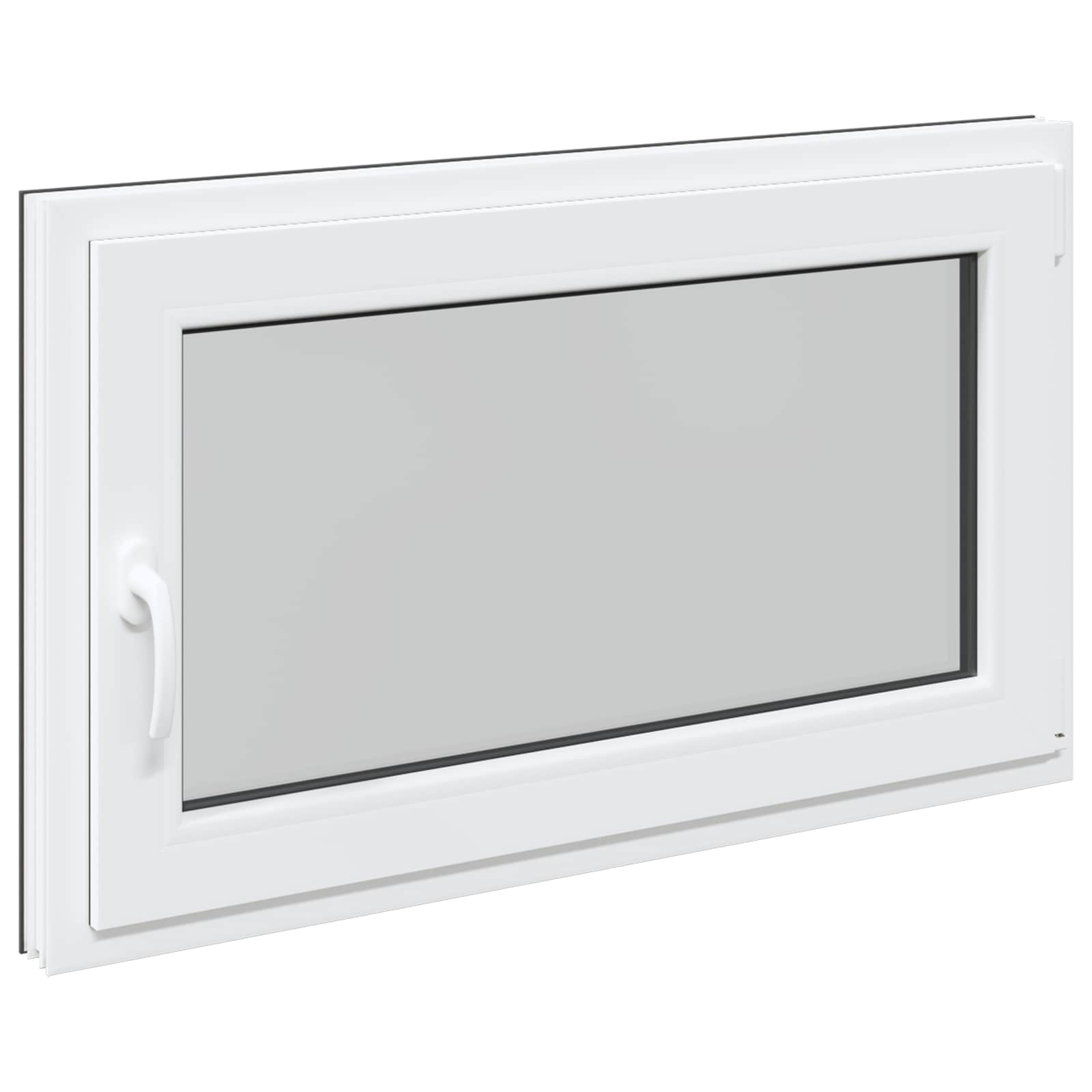 Finestra per Soffitta RISOR 100 x 60 cm PVC e Vetro Antracite