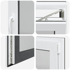 Finestra per Soffitta RISOR 120 x 60 cm PVC e Vetro Antracite