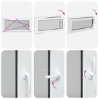 Finestra per Soffitta RISOR 120 x 60 cm PVC e Vetro Antracite