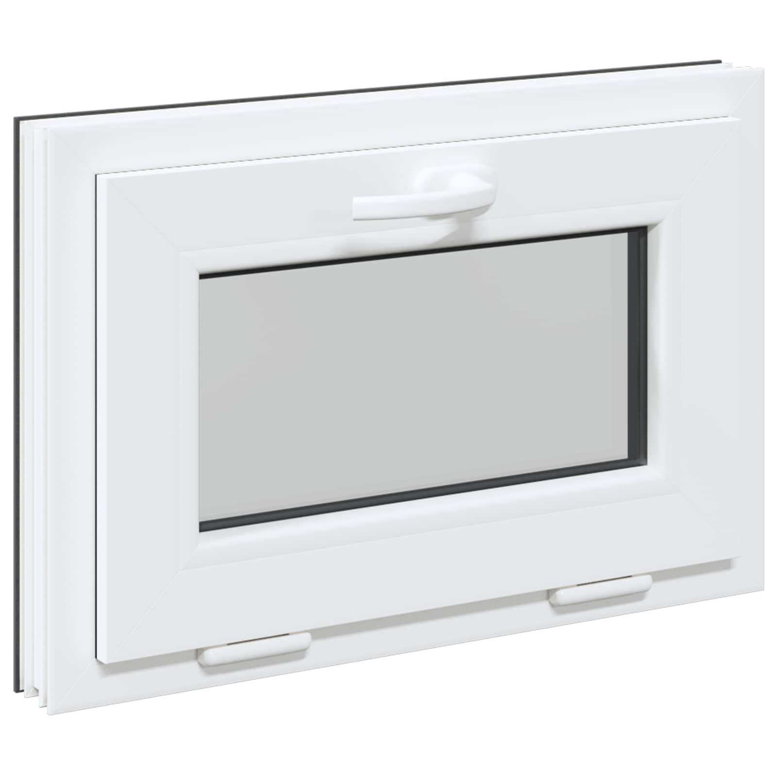 Finestra per Soffitta RISOR 60 x 40 cm PVC Vetro Antracite