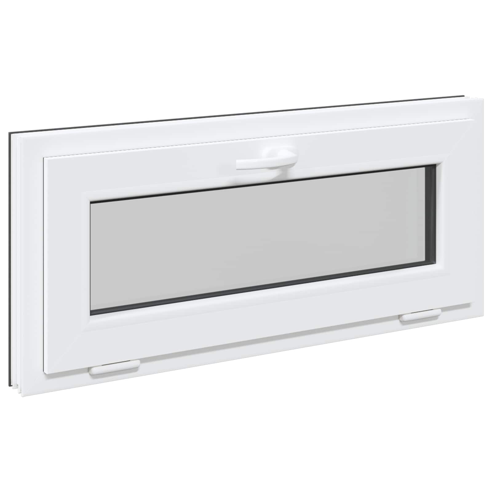 Finestra per Soffitta RISOR 90 x 40 cm PVC e Vetro Antracite