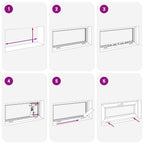 Finestra per Soffitta RISOR 90 x 40 cm PVC e Vetro Antracite