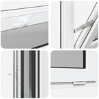 Finestra per Soffitta RISOR 100 x 40 cm PVC e Vetro Antracite