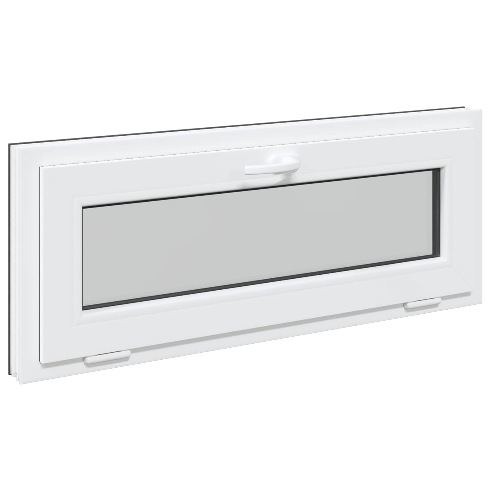 Finestra per Soffitta RISOR 100 x 40 cm PVC e Vetro Antracite