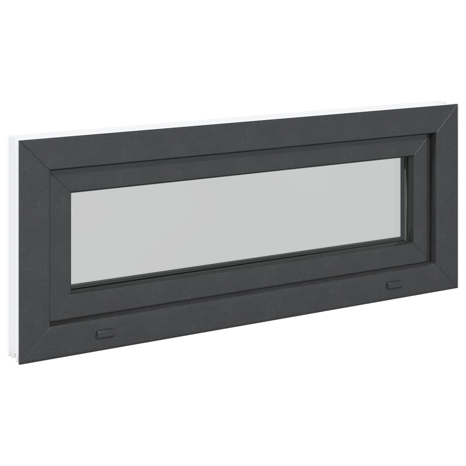 Finestra per Soffitta RISOR 110 x 40 cm PVC e Vetro Antracite