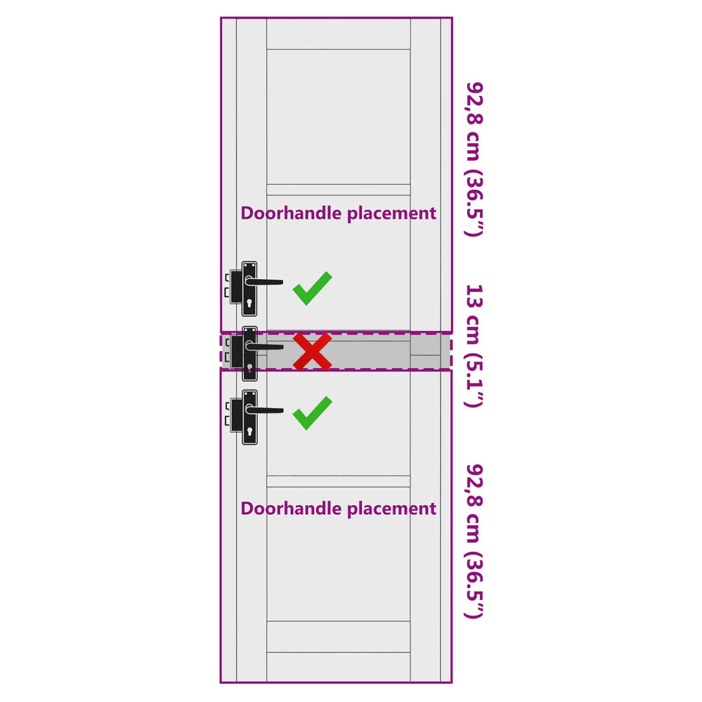 Porta Interna Scorrevole Bianco 61 x 198,5 cm Legno Compensato