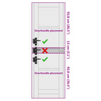 Porta Interna Scorrevole Bianco 61 x 198,5 cm Legno Compensato