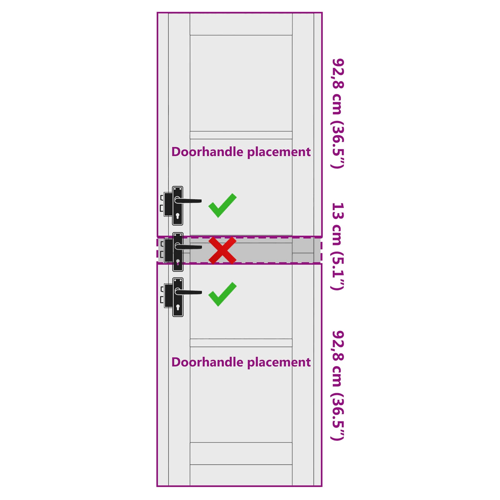 Porta Interna Scorrevole Bianco 61 x 198,5 cm Legno Compensato