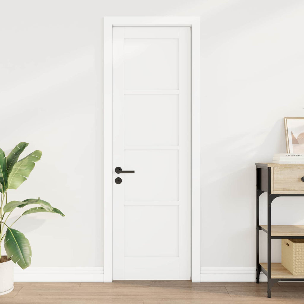 Porta Interna Scorrevole Bianco 61 x 198,5 cm Legno Compensato