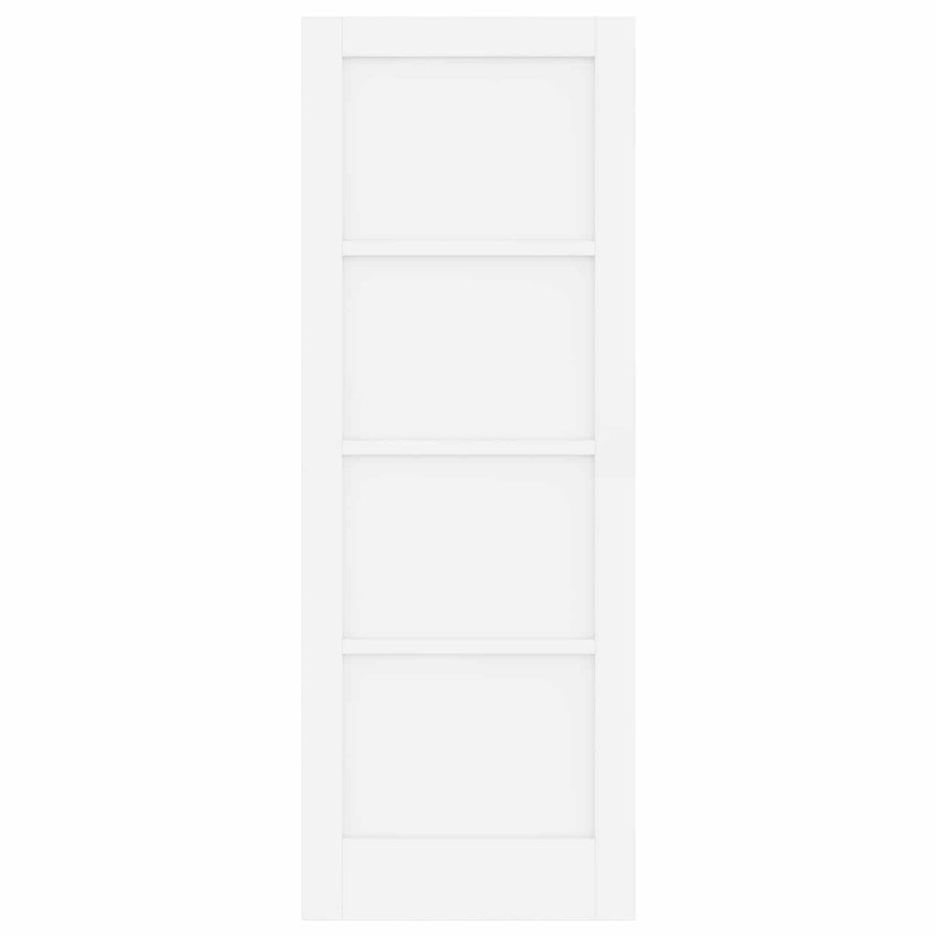 Porta Interna Scorrevole Bianca 73,5 x 198,5 cm Legno Compensato